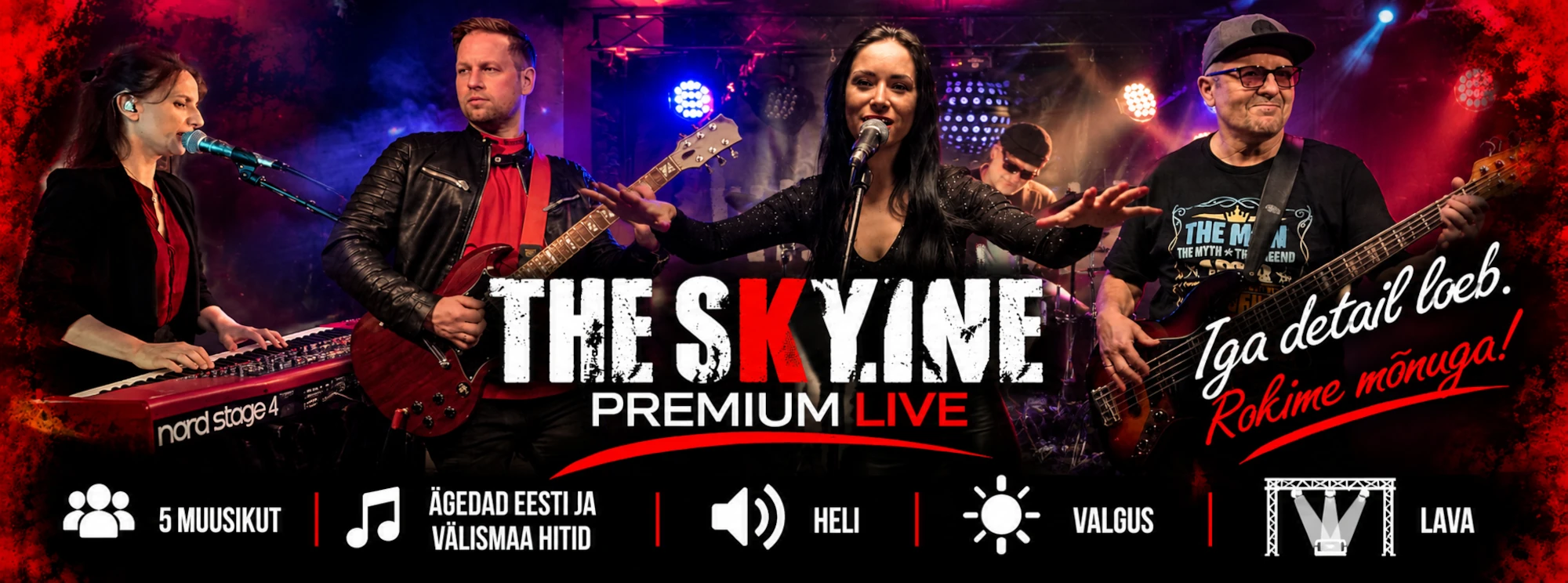 The Skyline peobänd live-esinemisel